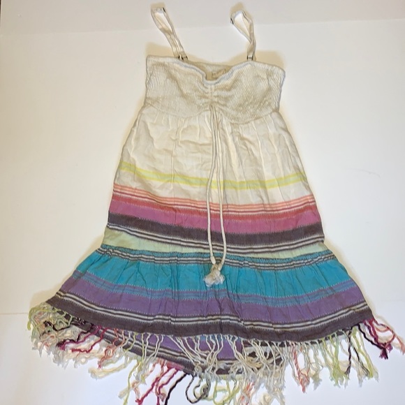 Billabong Boho Striped Cotton Dress - Women’s Size Small - Picture 2 of 7